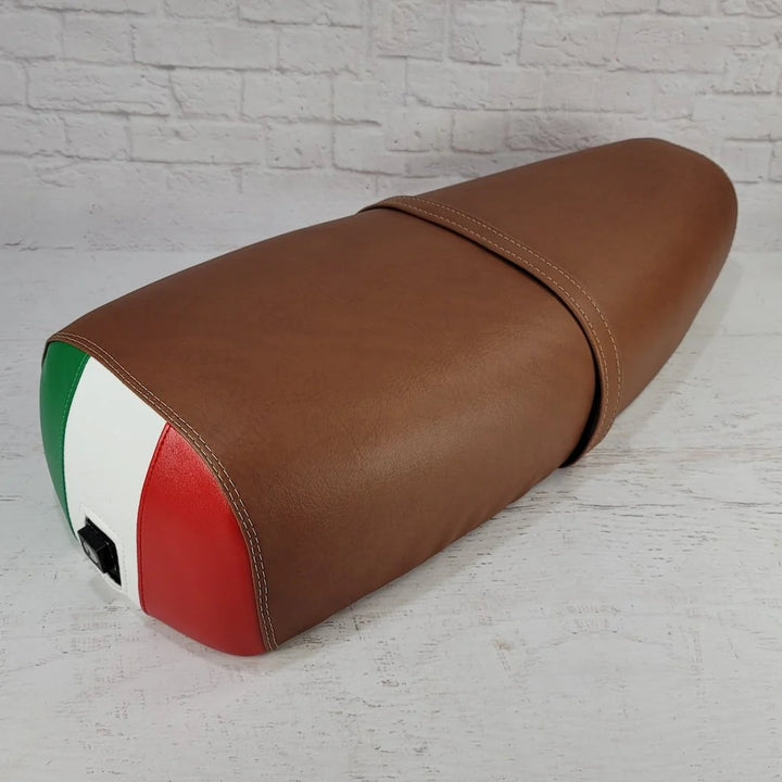 Genuine Stella Seat Cover - Black or Brown with Rear Italian Flag