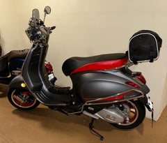 Vespa Sprint / Primavera Seat Cover Black and Red