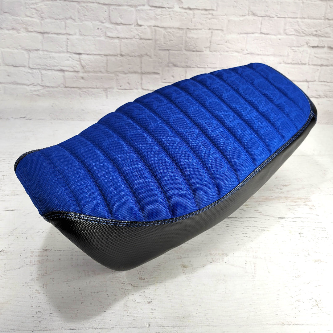 2022 - 2026 BLUE RECARO Honda Grom Seat Cover Padded Tuck and Roll MSX125