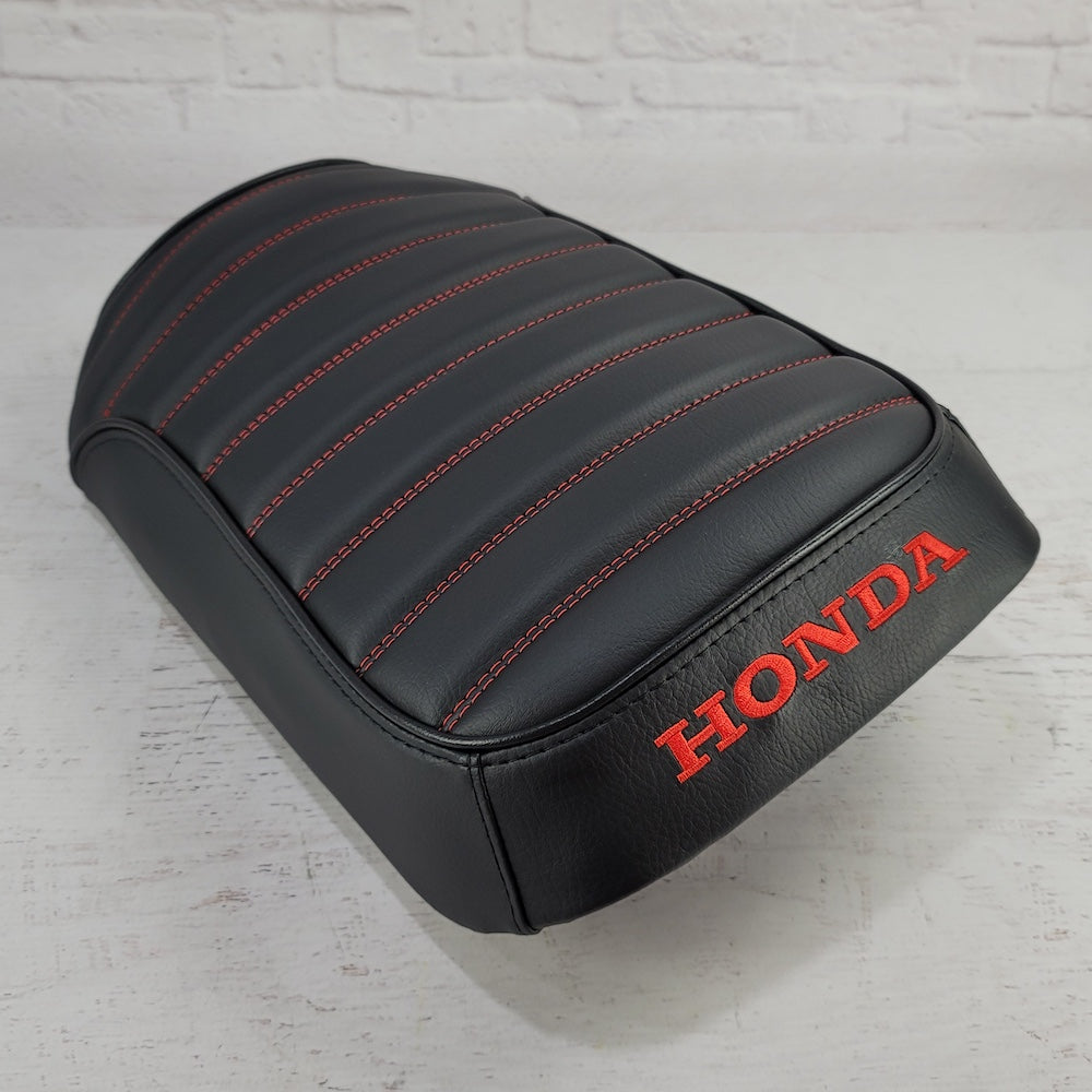 MADE TO ORDER Honda Ruckus Padded Black Tuck and Roll Seat Cover