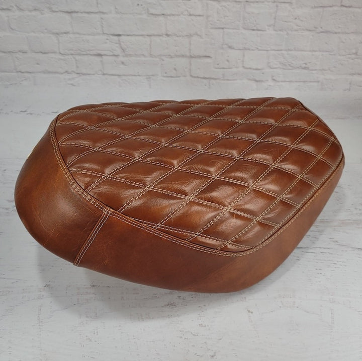 Honda Elite SA50 – Distressed Sweet Potato Brown Diamond Seat Cover
