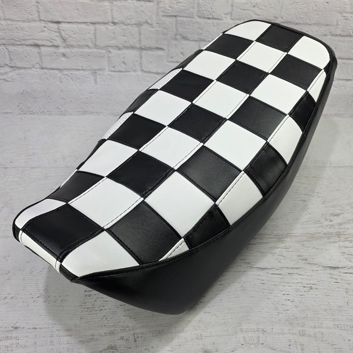Honda Grom CHECKERS Seat Cover Black and White