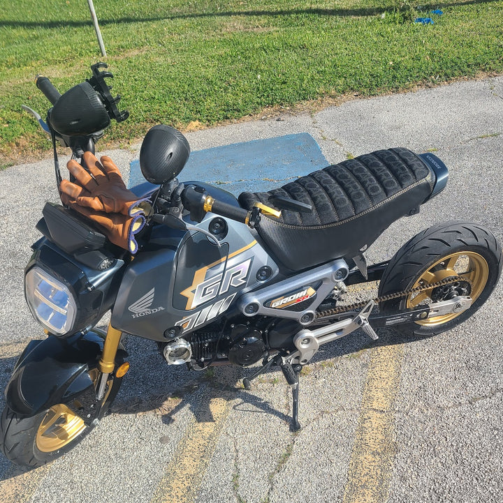 Honda Grom RECARO Seat Cover Padded Tuck and Roll MSX125
