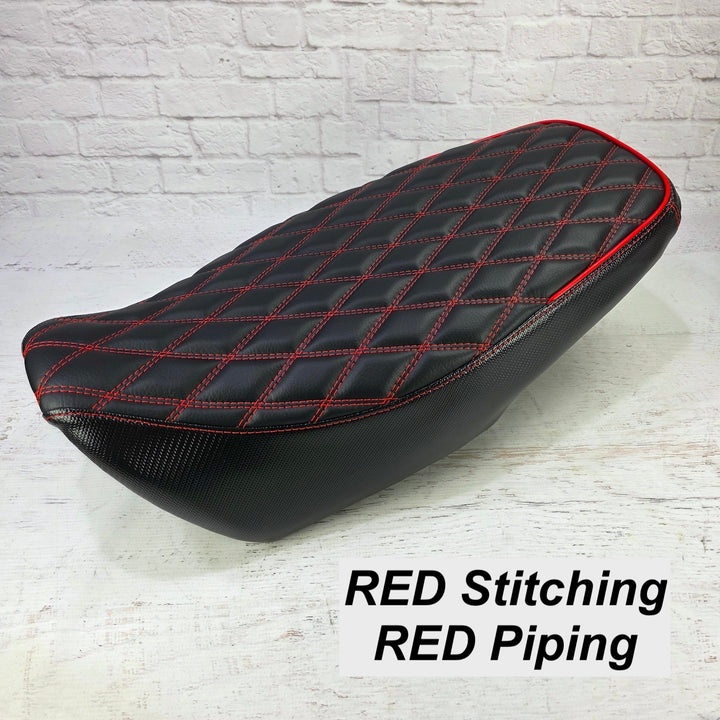READY TO SHIP! 2022 - 2026 Honda Grom Double Diamond Seat Cover with Piping