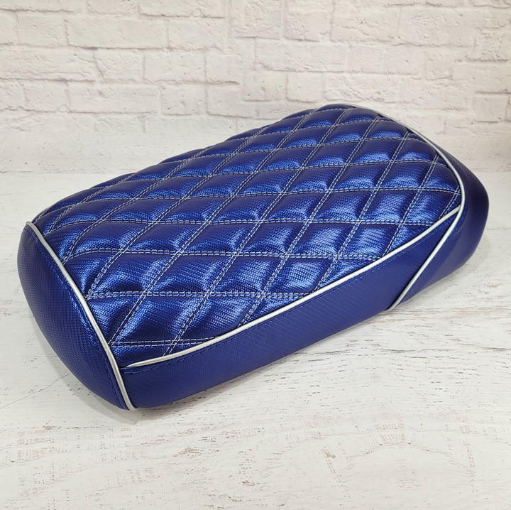 Maddog Blue Diamond Seat Cover Double Diamond with Piping, Gen IV Gen V