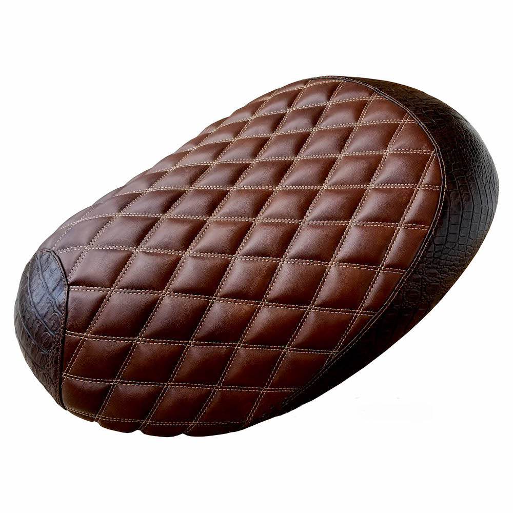 Honda Metropolitan 2002 - 2025  Handmade Whiskey Brown Diamond Seat Cover