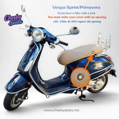 Vespa Hawaiian Flower Waterproof Seat Cover - Mahalo!