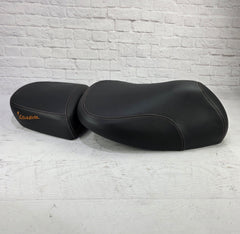 Vespa GTV Minimalist Black Seat Cover with French Seams