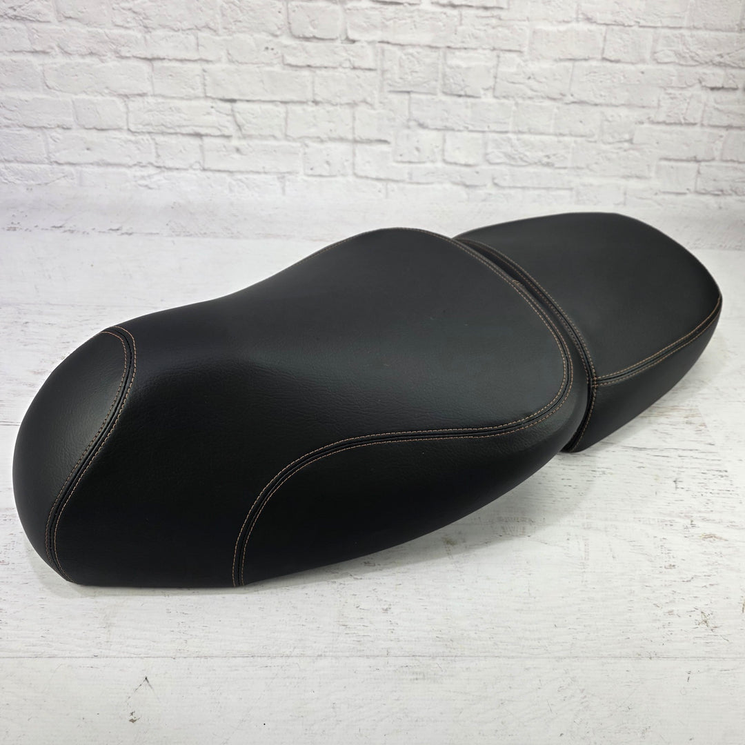 Vespa GTV Minimalist Black Seat Cover with French Seams