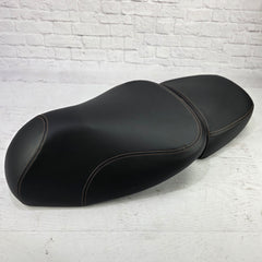 Vespa GTV Minimalist Black Seat Cover with French Seams