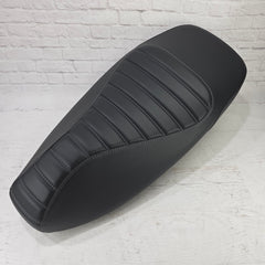 Vespa GTS black tuck and roll seat cover