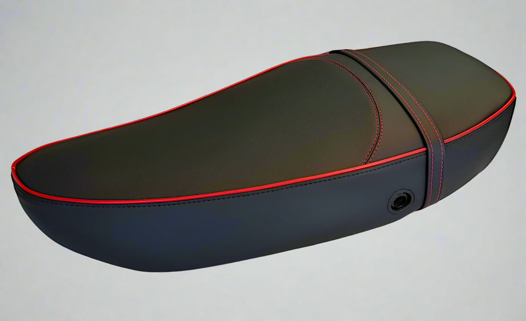 Vespa S / LX  50 125 150 TOURING SADDLE Seat Cover with Piping - Choose your own color