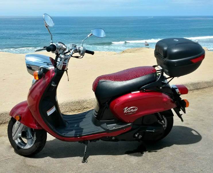 Yamaha Vino 125  Ruby Garnet Gator Seat Cover, Waterproof