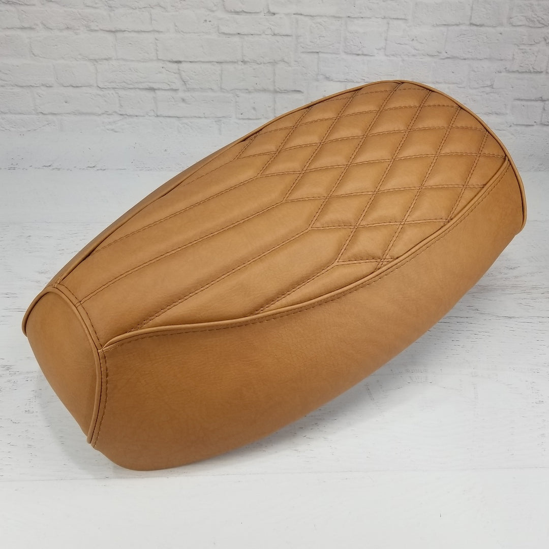 Yamaha Vino 125 Diamond Pleat Seat Cover Golden Tan/Brown