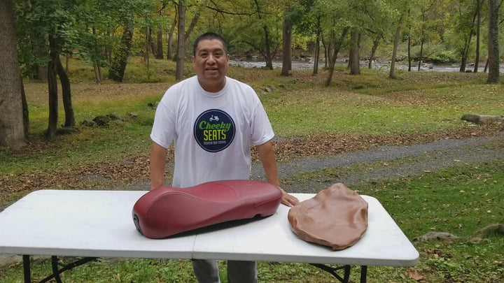 READY TO SHIP Vespa Sprint / Primavera Caramel Brown Seat Cover