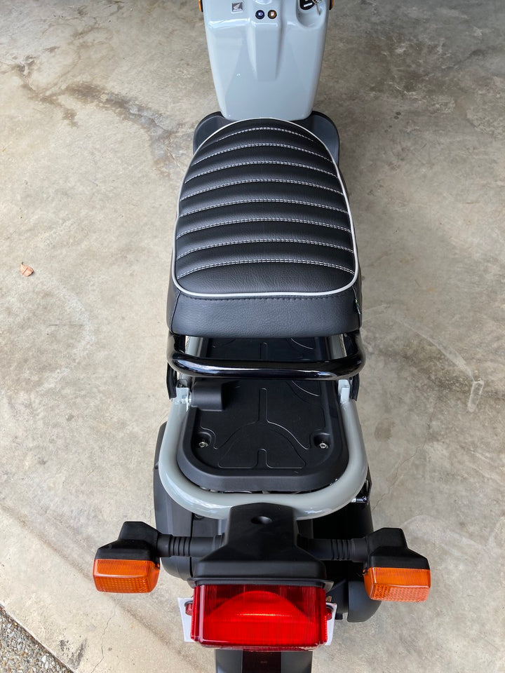 MADE TO ORDER Honda Ruckus Padded Black Tuck and Roll Seat Cover