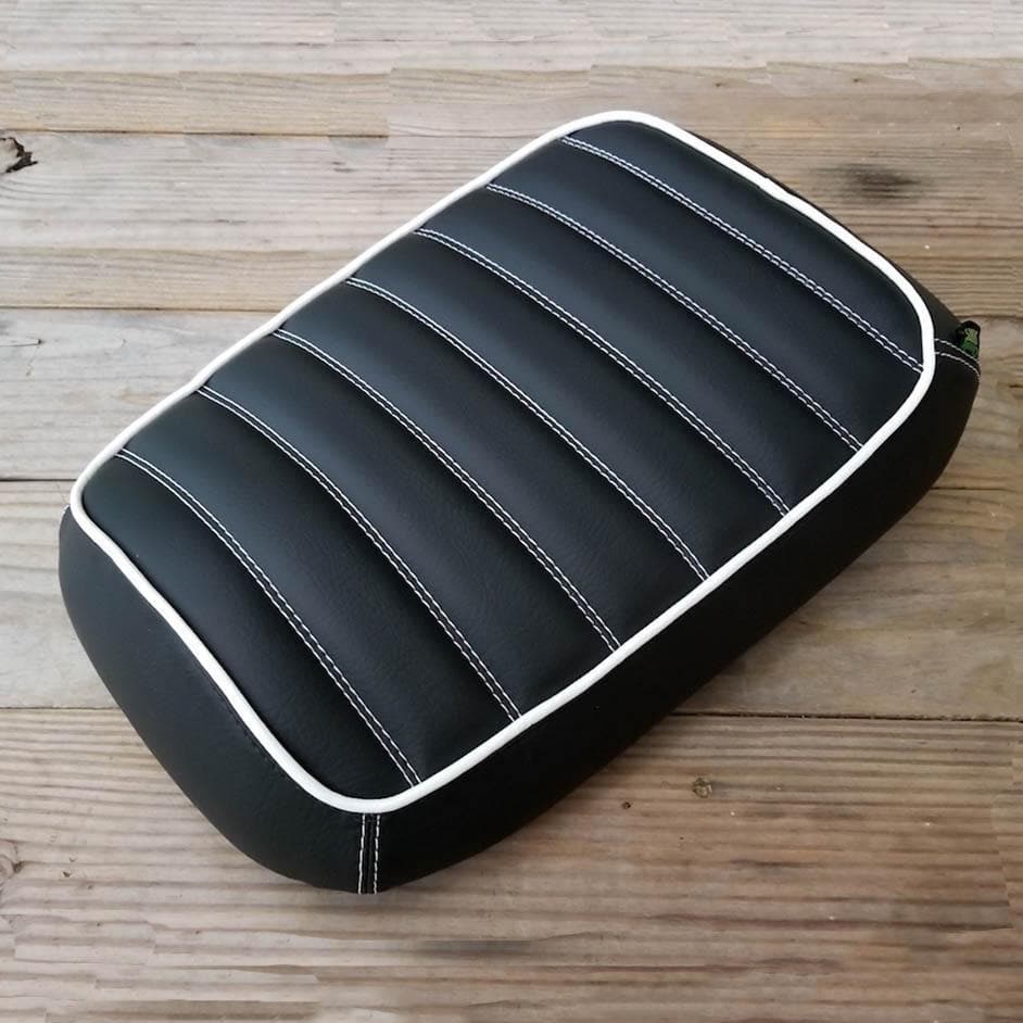 MADE TO ORDER Honda Ruckus Padded Black Tuck and Roll Seat Cover