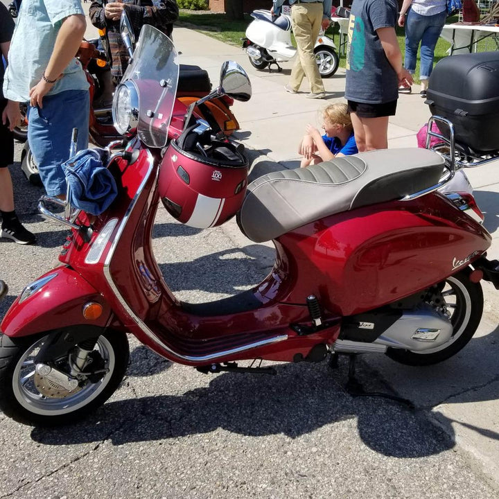 Vespa Sprint Primavera Padded Gray Two Tone Scooter Seat Cover