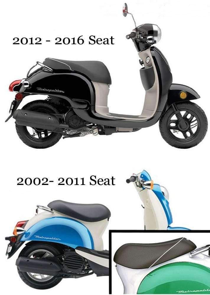 READY TO SHIP! Honda Metropolitan CH50 Classic Two Tone Seat Cover 2002 - 2011